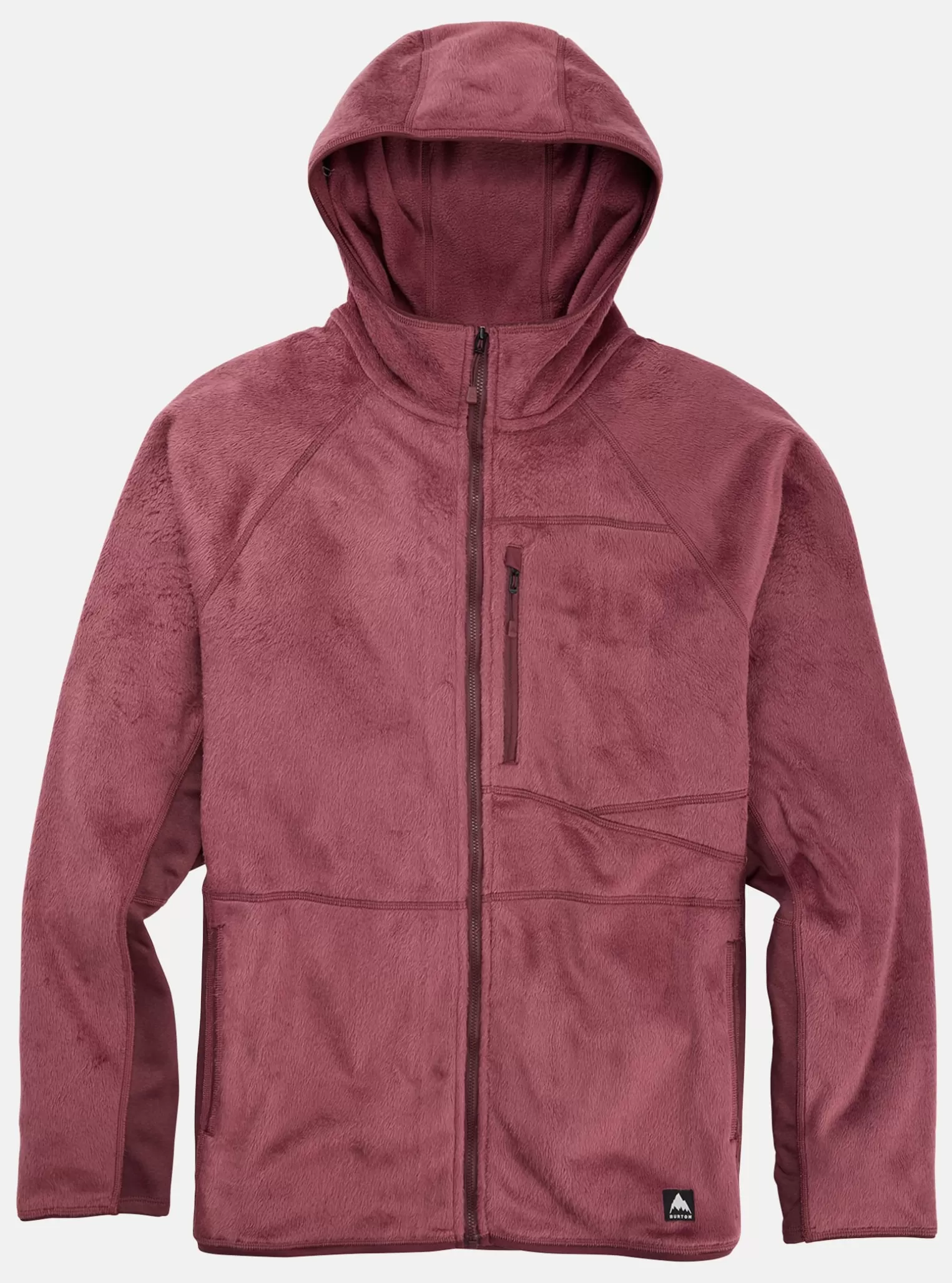Herren Burton Fleece^ Stockrun Warmest Fleece Mit Kapuze Und Durchgehendem Reißverschluss Für Herren